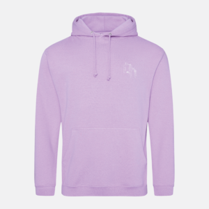 Lady Lines hoodie lavender