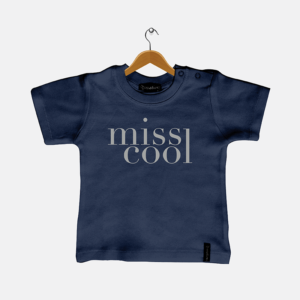 Miss Cool baby t-shirt navy