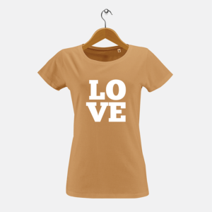 Love ladies dames t-shirt sand
