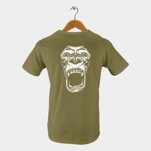 Ape Heren T-shirt khaki achterkant